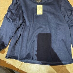 Lucky Brand Navy Blue Women's Top